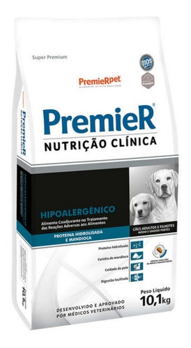 Ração N.c P/cães Hipoalergênica 10,1kg Premier Pet