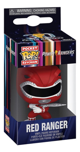 Llavero Keychain Red Ranger Power Rangers