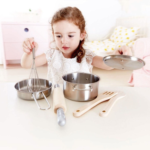 Imagen 2 de 3 de Juego Set De Cocina Chefs Para Niños De Hape