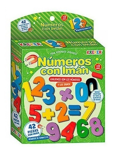 Numeros Y Signos Con Iman De Goma Eva X42 Unidades Imantadas