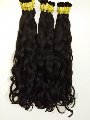 Cabelo Humano Virgem P/mega Hair Leve Ondas 70/75 Cm 100 Gr