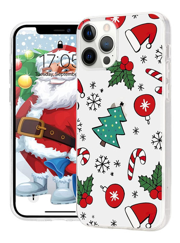 Funda Para iPhone 13 Pro Max Navidad Silicona Delgada Suave