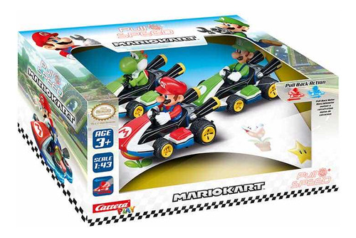 Mario Kart, Set 3 Figuras, Mario + Luigi + Yoshi. Original