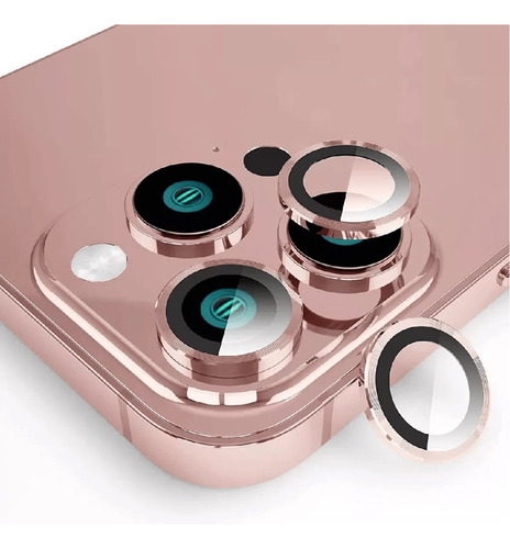 Protector Cámara Vidrio Aro Metálico Para iPhone 12 Pro Max