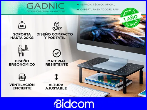 Soporte De Notebook Y Monitor Gadnic Tipo Mesa Portátil
