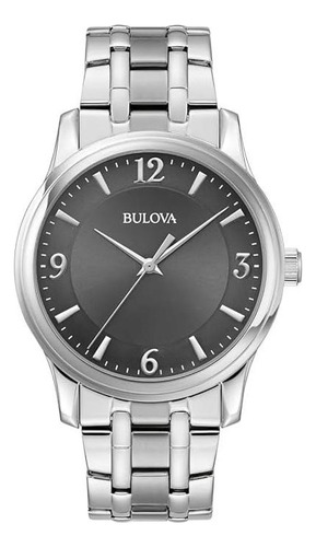 Bulovate Corporate Caballero 96a307 Men's - Acero Inoxidable Plateado Plateado Gris