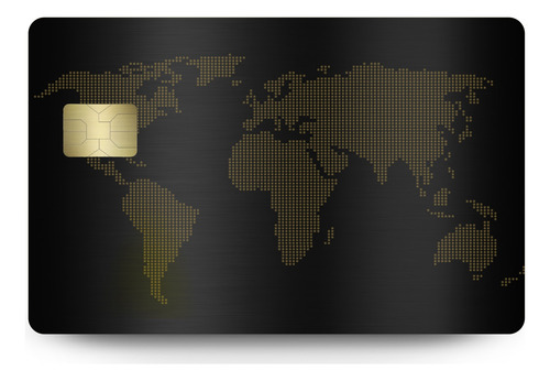 Tarjeta Metálica Personalizada Negro Con Oro