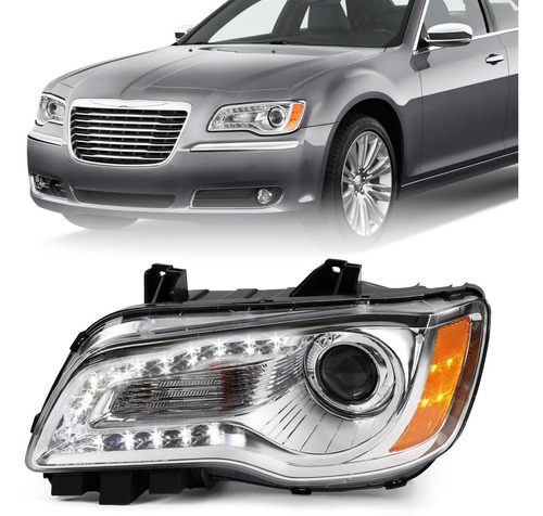 Para Chrysler Conjunto Faro Tipo Halogeno Led Drl Repuesto