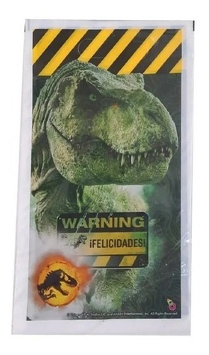 Bolsitas Plasticas X 10 De Cumpleaños De Jurassic Dinosaurio