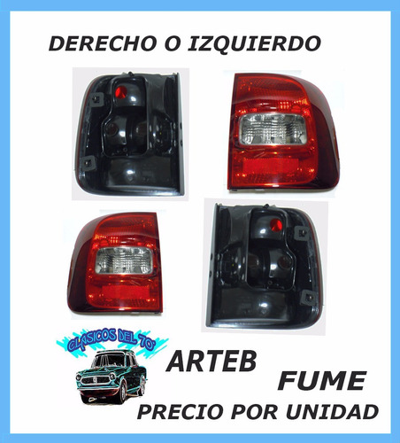 Faro Trasero Vw Saveiro 2010 2011 2012  2013 Fume - Arteb