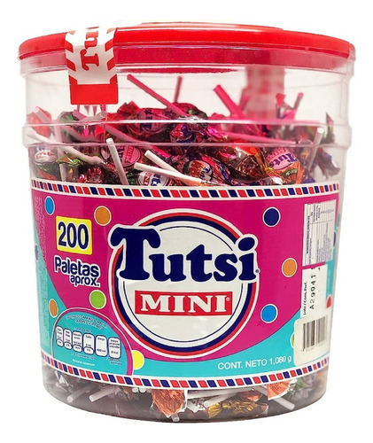 Paletas Tutsi Mini Pop 270 Piezas Z1