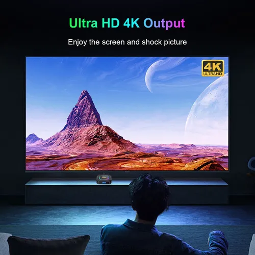 Bluetooth 4k Hd Doble Banda Wifi6 Red Tvbox
