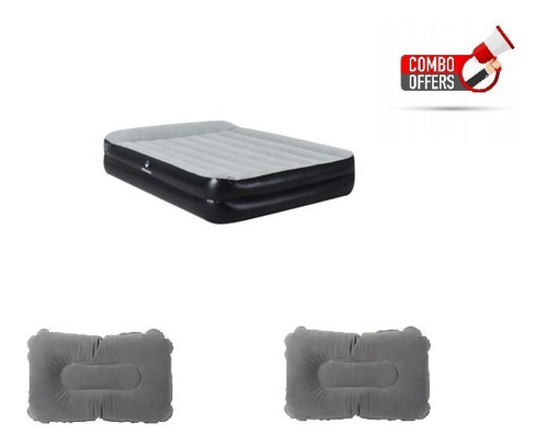 Combo Colchon Con Bomba Eléctrica 203 X 152 + 2 Almohadas