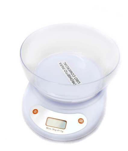 Balanza Digital De Cocina Con Bowl 3 Kilos Premium