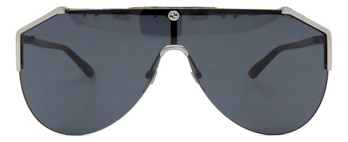 Lentes De Sol Gucci Gg0584s Iconic Shape Shield Oversized Made In Italy 99mm Unisex Hombre Mujer
