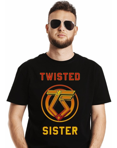 Polera Twisted Sister Logo Y Letras Rock Impresión Directa
