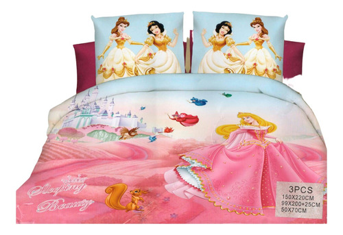 Sábana Infantil 3 Piezas - Princesas - Disney