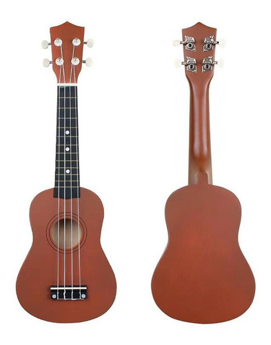 Ukelele Soprano Acústico De 21 Pulgadas, Kit De Ukelele Par