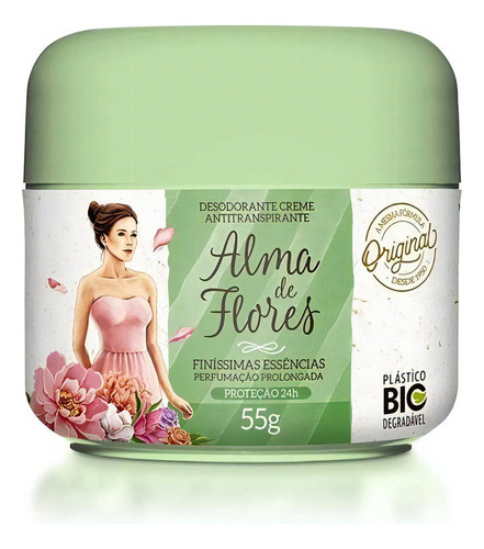 Desodorante Creme Alma De Flores Clássico 55g