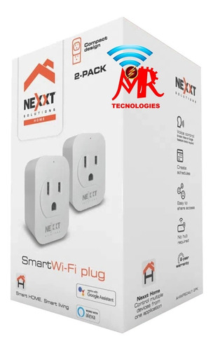 Enchufe Inteligente Wi-fi Nexxt 2 Pack Ahiwpso4u1 2pk