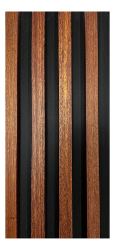 Lambrin Decorativo Wpc Panel 3d 14 Pzs 2.9mx16cm Cubre 6.4m2 Lambrin Decorativo Wpc Parota Black