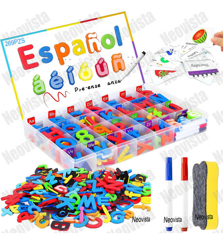 . Juego De Letras Magnéticas En Español, Alfabeto Magnético
