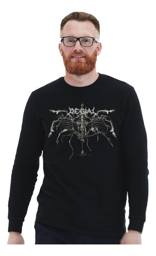 Polera Ml Degial Deaths Striking Wings Metal Impresión Direc