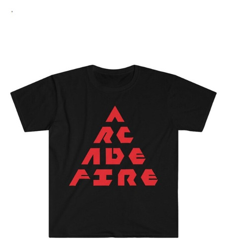 Polera Unisex Arcade Fire Musica Triangulo Algodon Estampado