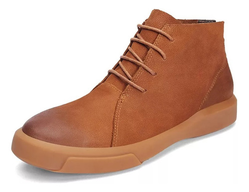 Botines De Hombres Botas De Moda De Cuero Al Aire Libre