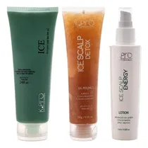 Comprar Kit Sh Ice + Ice Scalp Energy Lotion + Ice Scalp Detox- Kpro