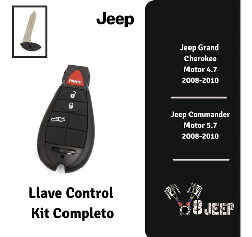 Llave Control Jeep Grand Cherokee 2008/2010 Jeep Commander 