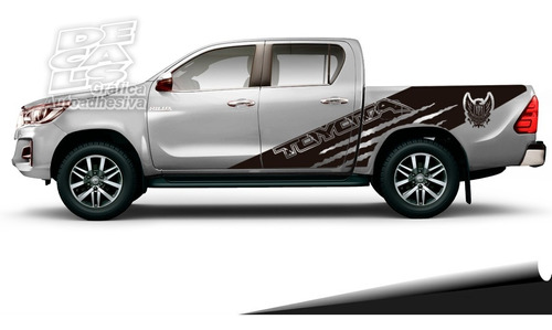 Calco Toyota Hilux 2016 - 2020 Monst Army Juego Con Portón