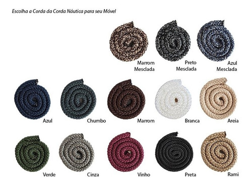 Sofá 3 Lug Em Corda Náutica Área Externa Interna 12x Oferta