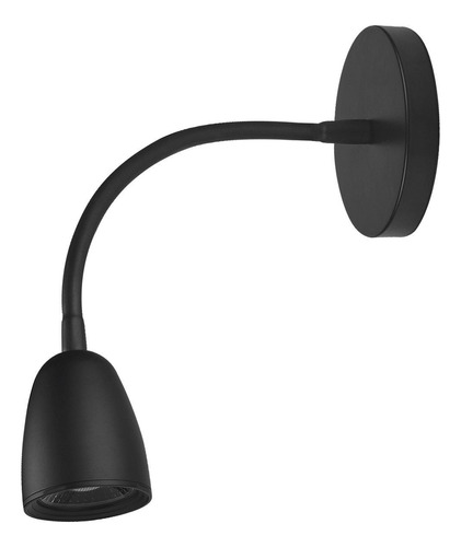 Arandela Articulavel Led 4w Preta 6500k Leitura Ali90