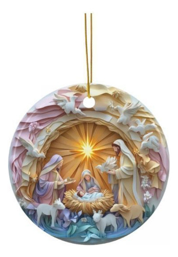 Fs 2 Adorno Para De Navidad, Pequeño Colgante De Nacimiento