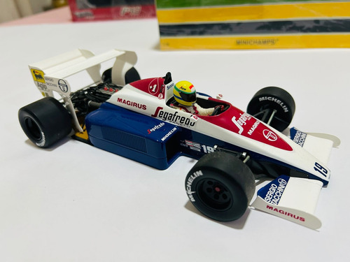 Minichamps F1 1:18 - Toleman Tg184 - Ayrton Senna Branco