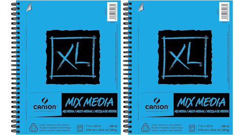 Canson Xl Series Mix Media - Bloc De Papel Pesado, Textura