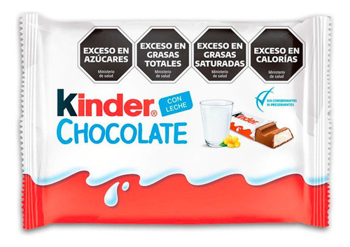 Kinder Chocolate Con Leche Barritas X4 Unid - Mejor Precio
