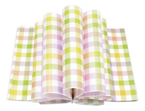 Papel Encerado Para Sandwiches En Cuadros Pastel 150 Uds