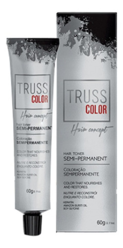 Kit Tinte Truss Professional  Colores truss Truss color semipermanente tono 6.0 rubio oscuro para cabello