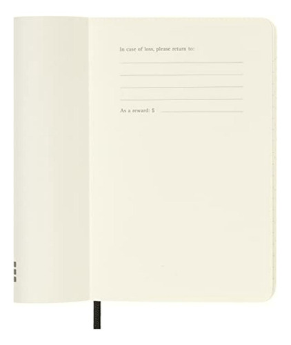 Moleskine Agenda Semanal 2023, 18 M, Bolsillo, Negro,