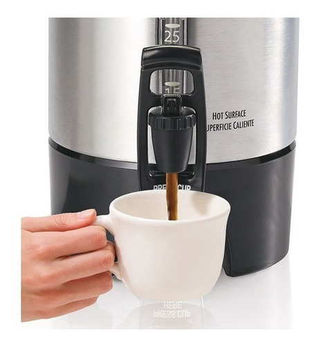 Cafetera Urna Hamilton Beach, Cafetera Para 45 Tazas Color Gris