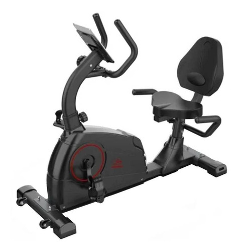 Imagen 2 de 4 de Bicicleta fija Papaison QM1003 horizontal negra