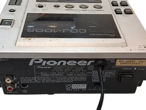 Cdj 100s Pioneer Digital Performance Player Ano 2007 Leia