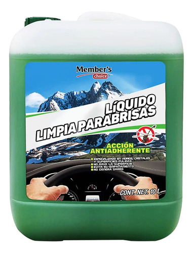 Liquido Limpiador Parabrisas 10 L Elimina Suciedad Facil Mc