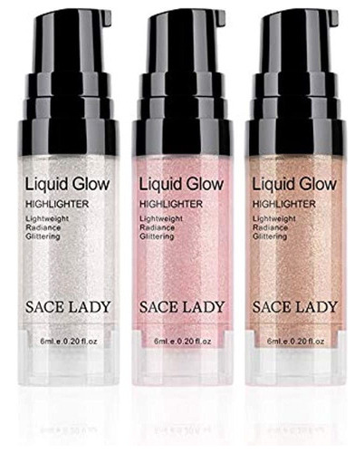 Sace Lady 3 Pack Set De Maquillaje Iluminador Liquido Brill