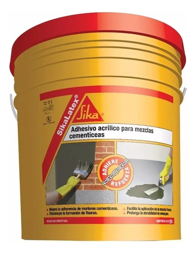 Sikalatex Emulsion Ligante Adhesivo Revoques X 20 Litros