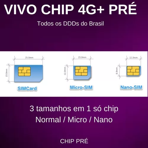 Chip Vivo Pré Ddd 31 / Belo Horizonte / Ativado