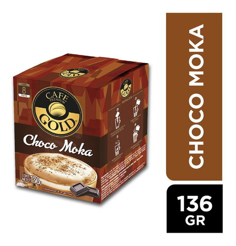 Cafe Mokka Gold  Display De 8 Sobres(2 Display)-super