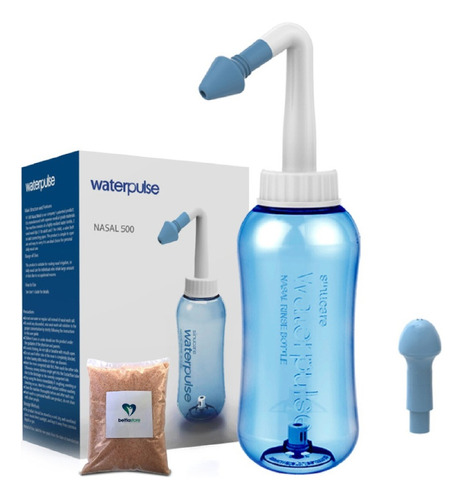 Irrigador Limpieza Higiene Nasal Lota Yoga Neti -500 Ml+sal Color Azul